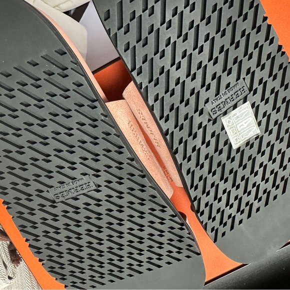 Hermes Authentic Chypre sandals in calfskin Women’s size 37 in Nude color - Picture 5 of 8